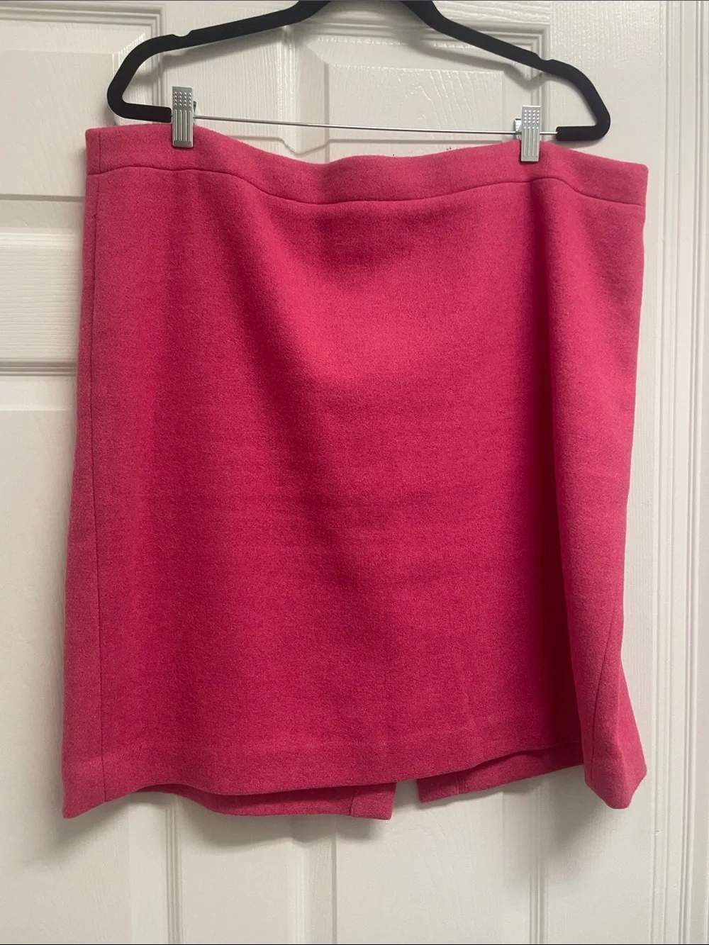 J. Crew Bright Pink Wool-Blend Pencil Skirt